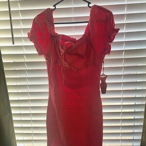 Pinkblush pink Dress with Ruffle Sleeves, brand new with tags